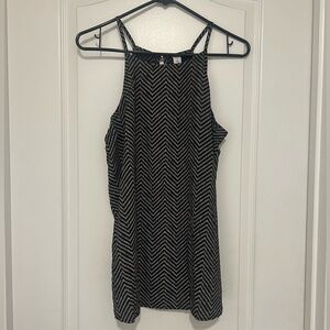 Old Navy - Black and White Printed Cami Tank - Large